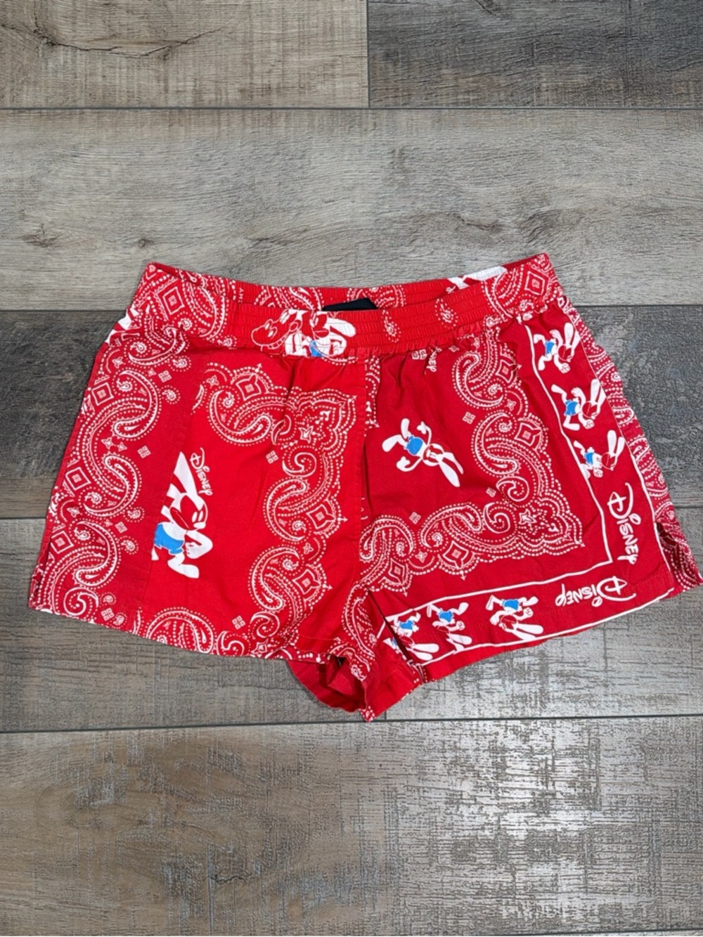 Givenchy x Disney Oswald rabbit red bandana shorts